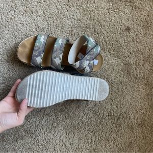 Steve Madden camo sandals